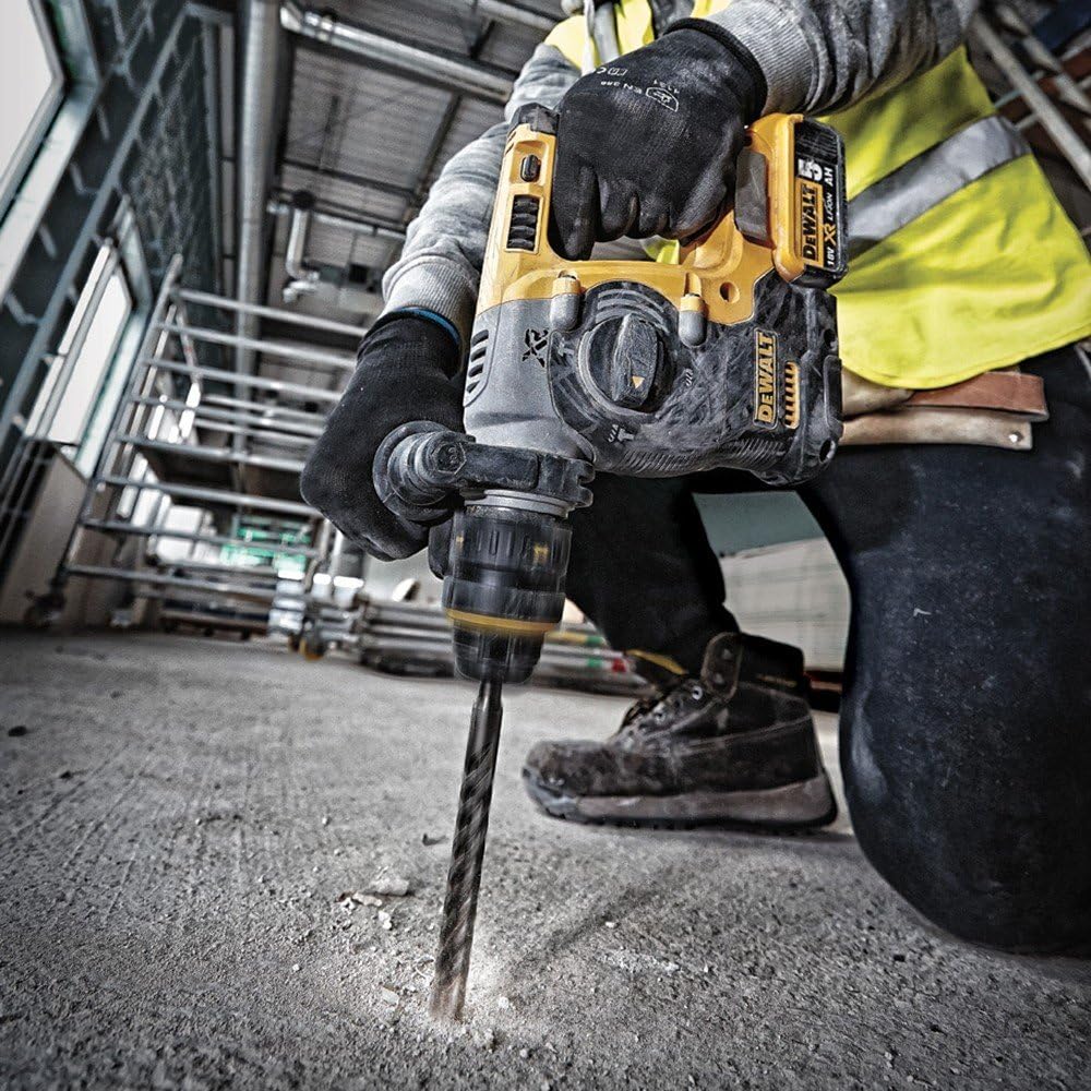 DEWALT DCH273P2-GB 18V Li-Ion Brushless SDS+ Compact Hammer – Yellow/Black, 3 Year Warranty
