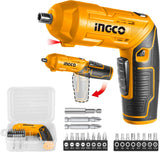 INCO 3.6V Cordless Screwdriver with LED Light & Magnetic Bit Holder – CSDLI0442