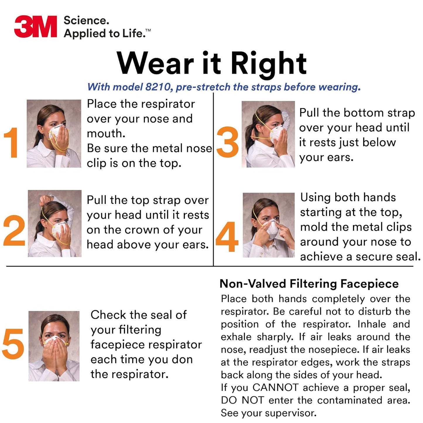 3M Standard Disposable Respirator Mask – 20 Pack