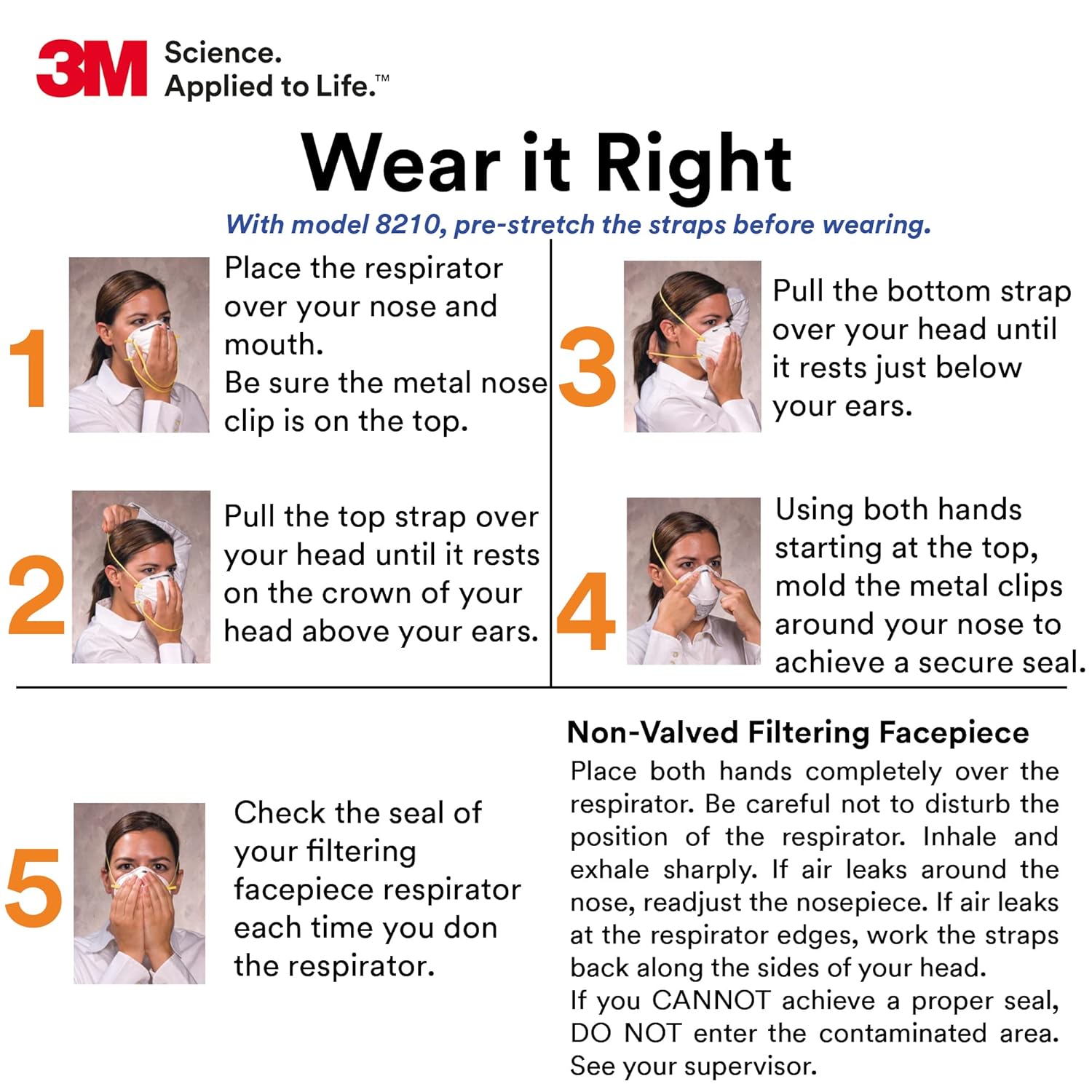 3M Standard Disposable Respirator Mask – 20 Pack