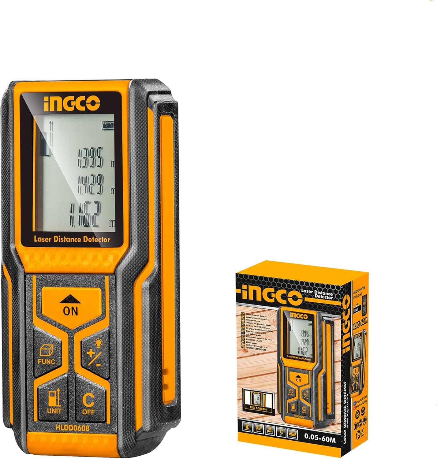 &nbsp;INGCO Digital Laser Distance Meter – Professional Laser Measure Tool – DLM100