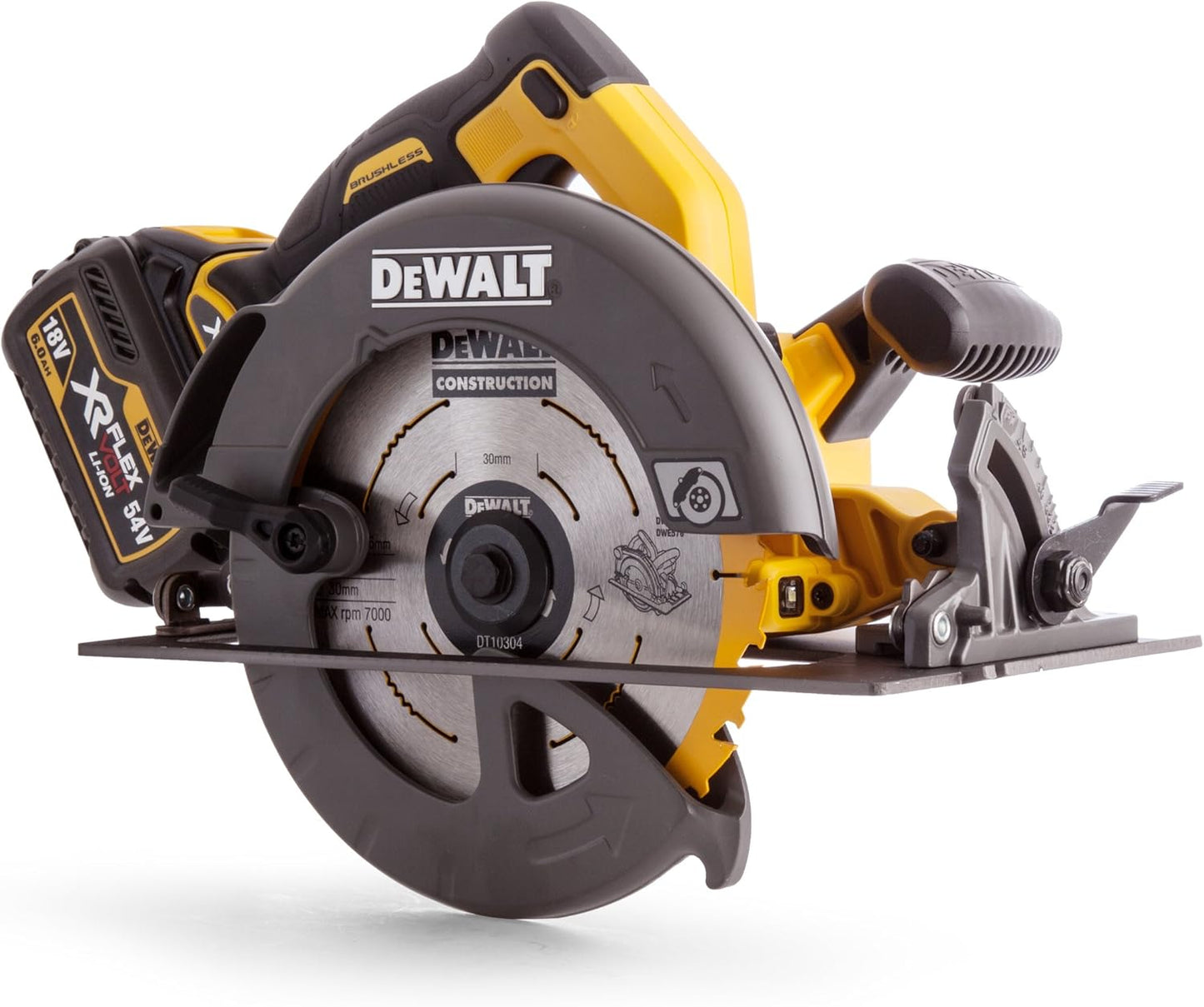DEWALT DCS575T2-GB Cordless Precision Circular Saw – Yellow/Black, 67mm