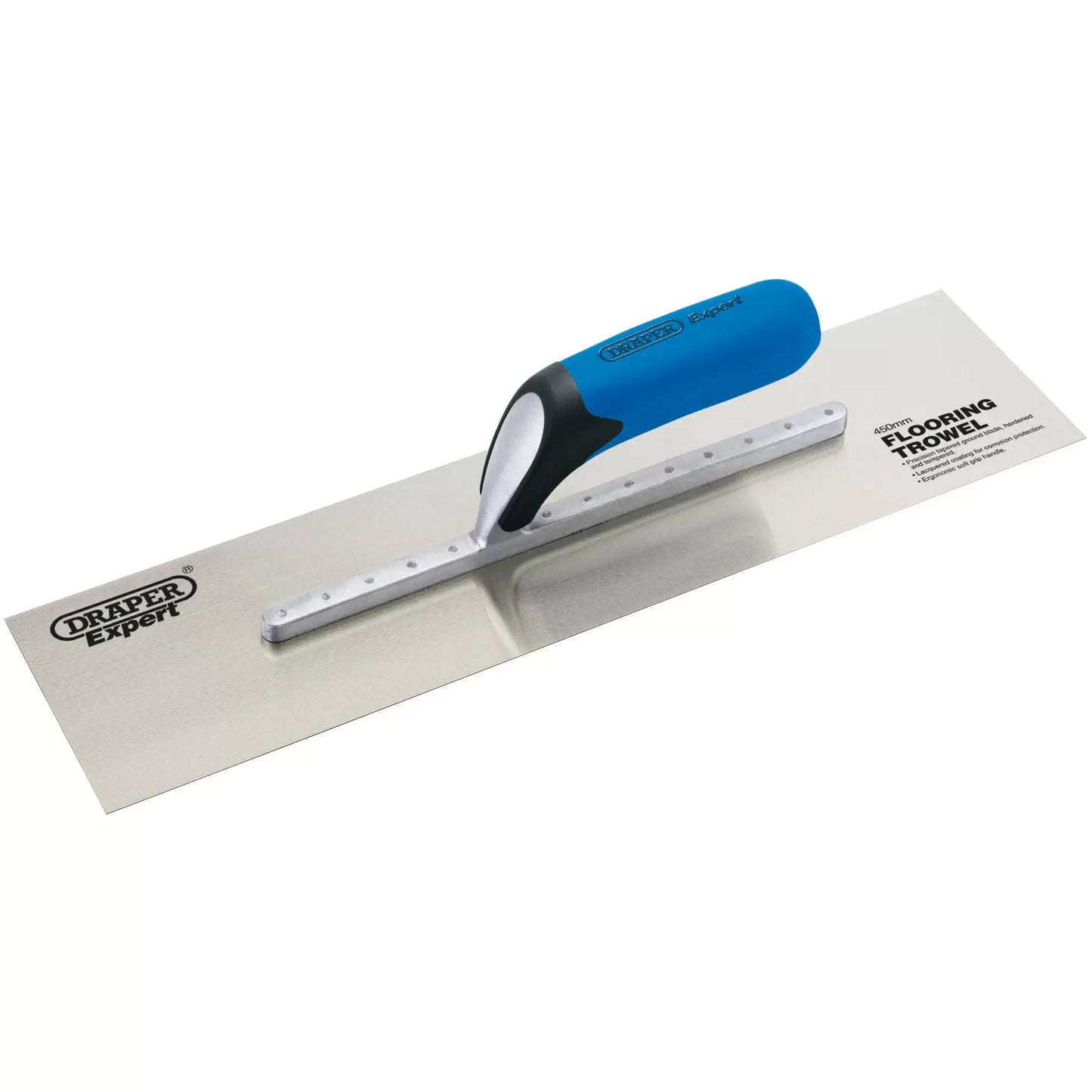Draper Tools - 82149 - Draper Expert Soft Grip Stainless Steel Plastering Trowel, 455mm