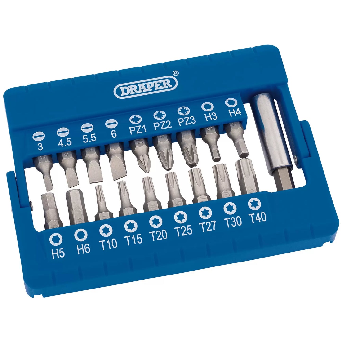 Draper Tools - 82393 - Screwdriver and Magnetic Bit Holder Set (19 Piece)