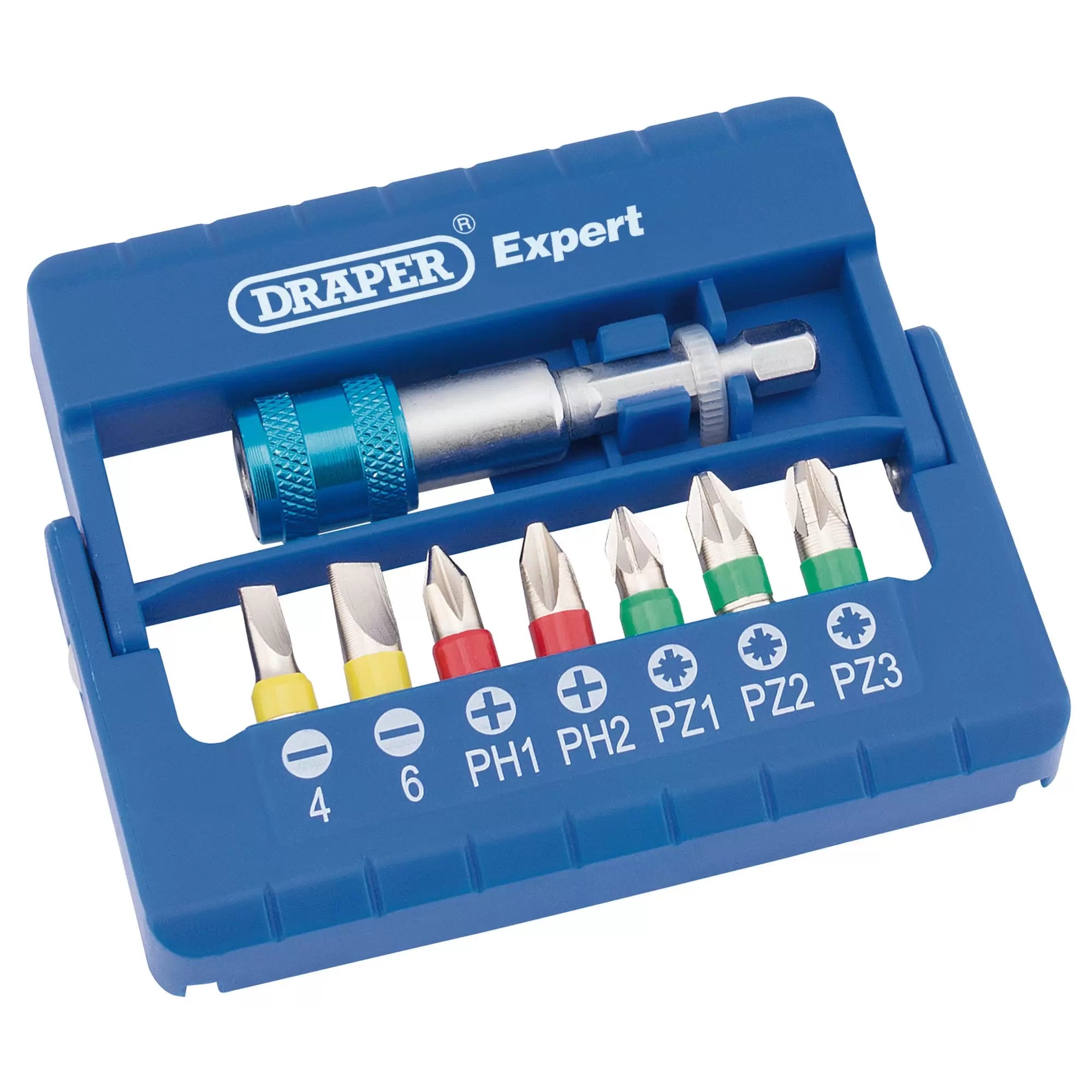 Draper Tools - 82400 - Draper Expert Coloured Screwdriver Bit Set (8 Piece)