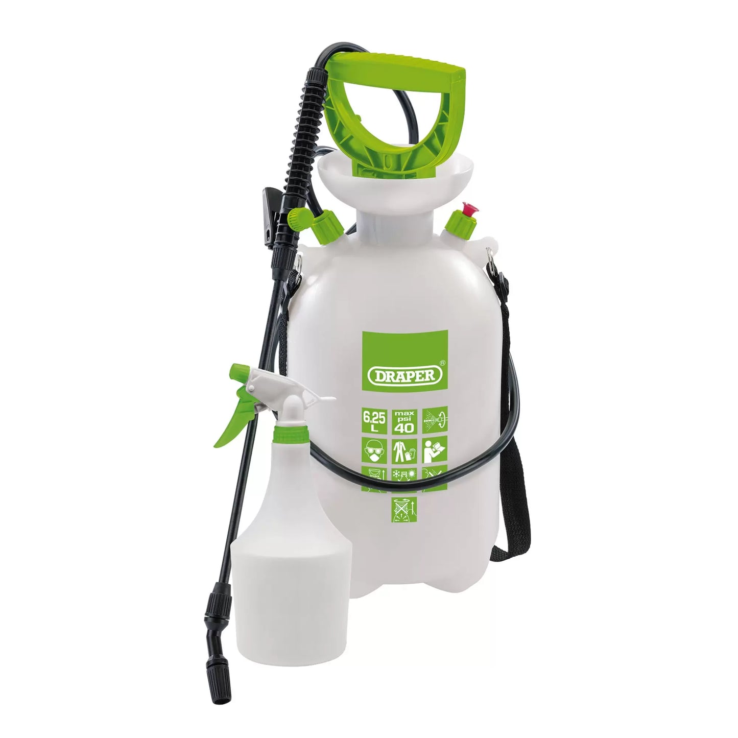 Draper Tools - 82464 - Pressure Sprayer, 6.25L, with Mini Sprayer, 1L