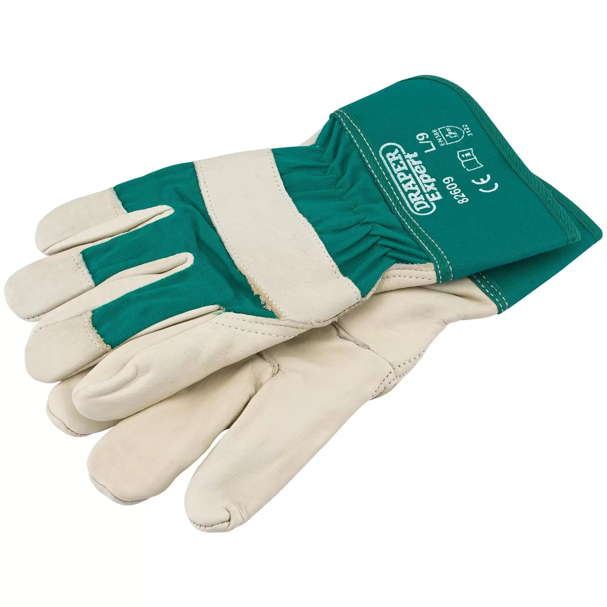 Draper Tools - 82609 - Draper Expert Premium Leather Gardening Gloves, Large
