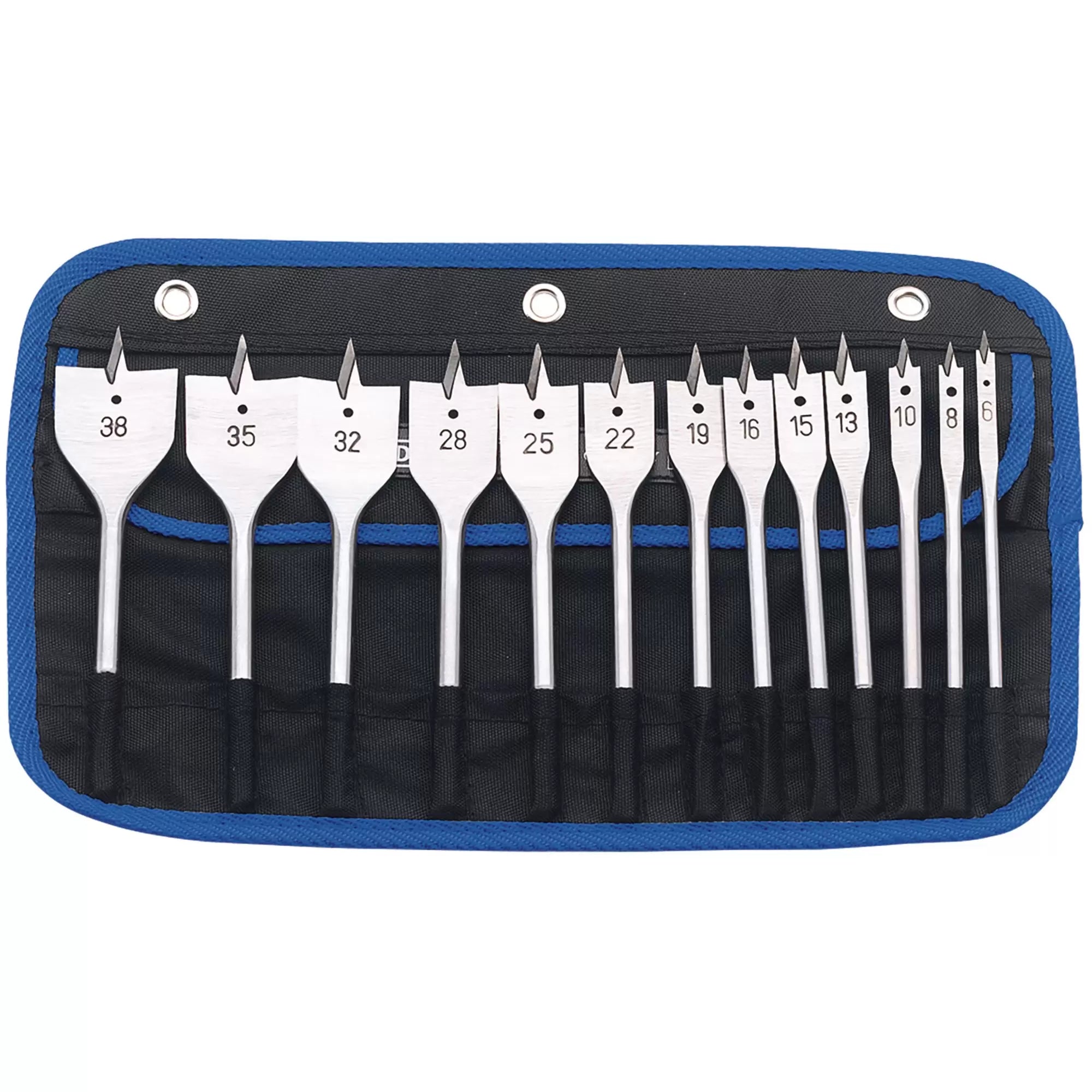 Draper Tools - 82634 - Flat Wood Bit Set (13 Piece)