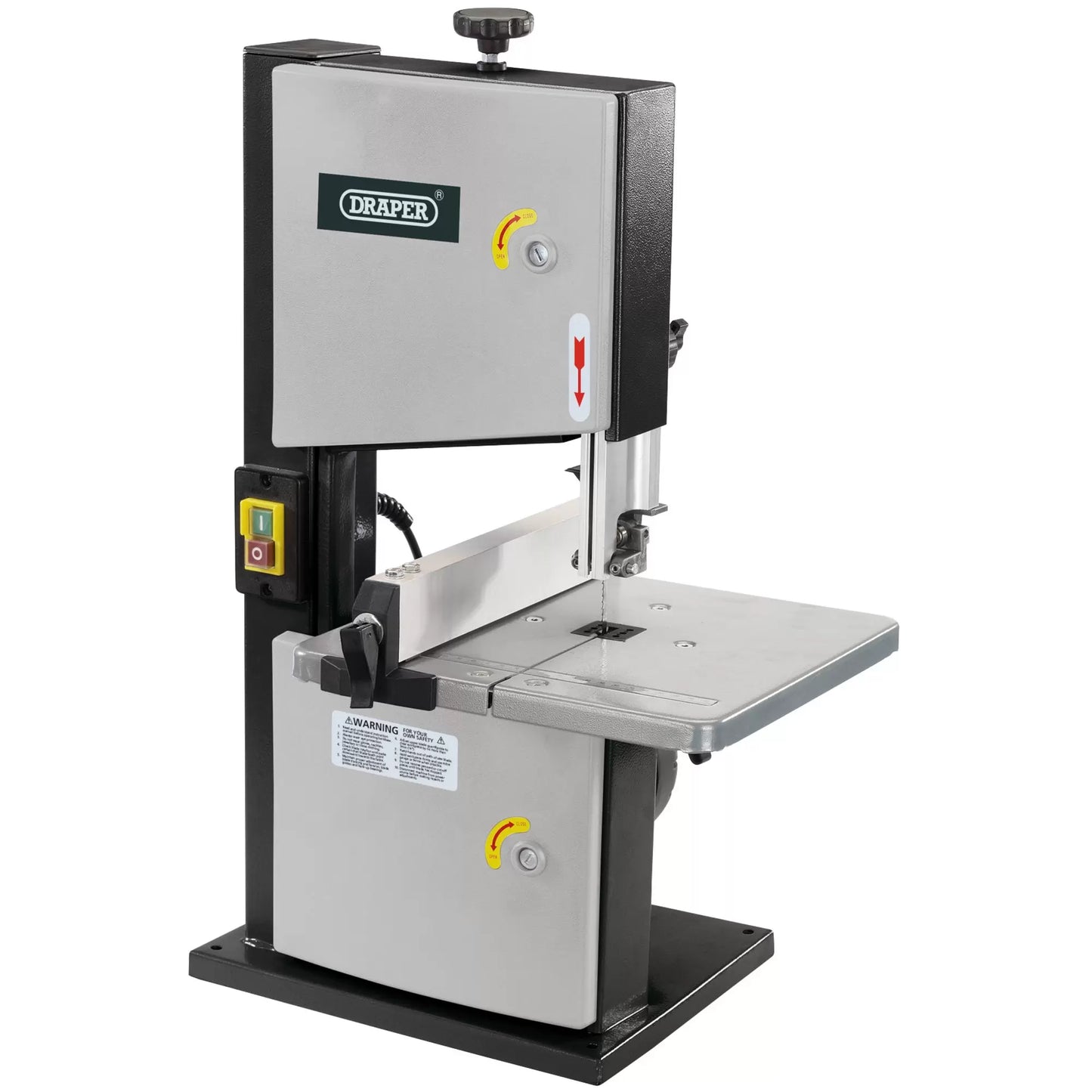 Draper Tools - 82756 - Bandsaw with Steel Table, 200mm, 250W