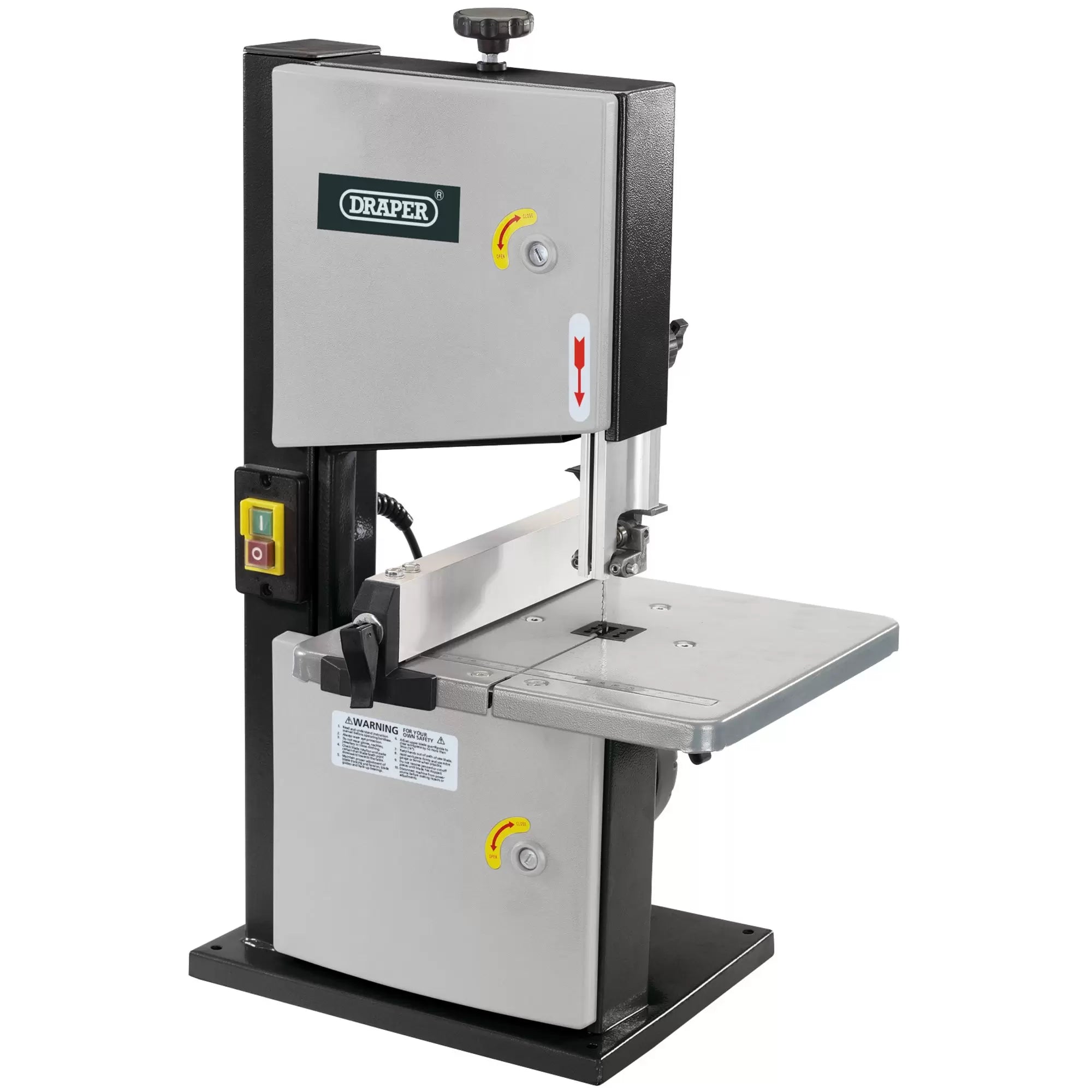 Draper Tools - 82756 - Bandsaw with Steel Table, 200mm, 250W