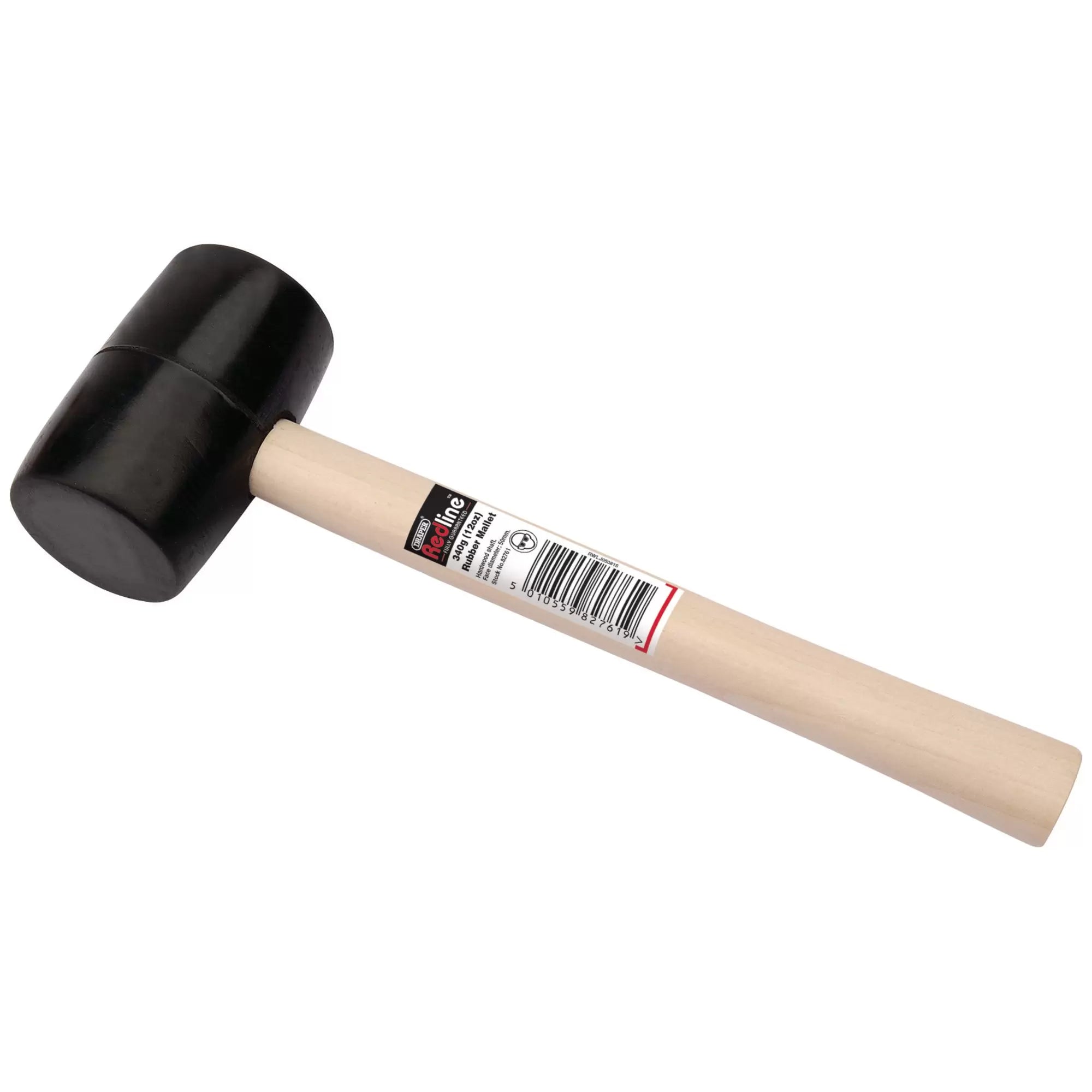 Draper Tools - 82761 - Draper Redline® Rubber Mallet with Hardwood Shaft