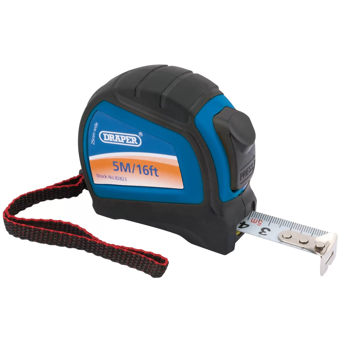 Draper Tools - 82823 - Measuring Tape, 5m/16ft x 25mm