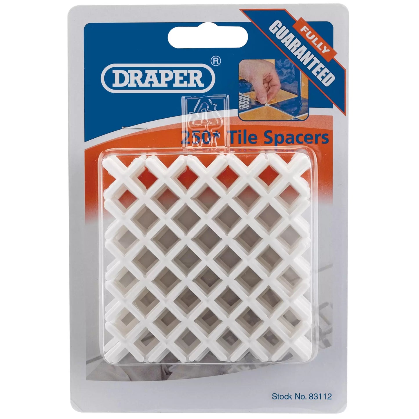 Draper Tools - 83112 - Tile Spacers, 2mm (Approx 250)
