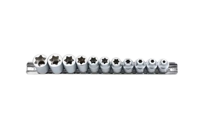 Laser - 8475 - Flat Cut Star Socket Set 3/8"D 11pc