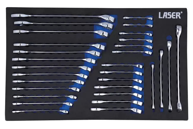 Laser - 8481 - Metric/Stubby/Star Spanner Set 30pc