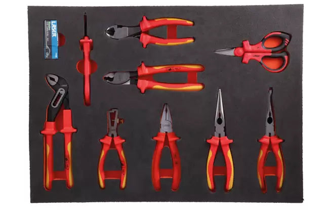 Laser - 8485 - Insulated Pliers Set in Foam Inlay