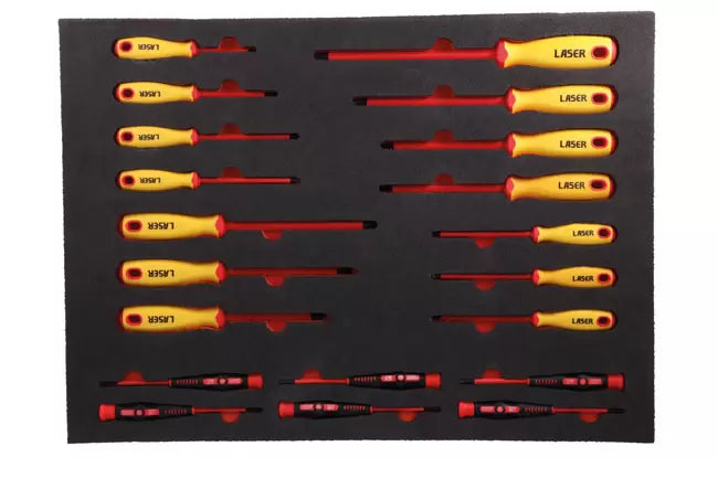 Laser - 8486 - Insulated Screwdrivers in Foam Inlay