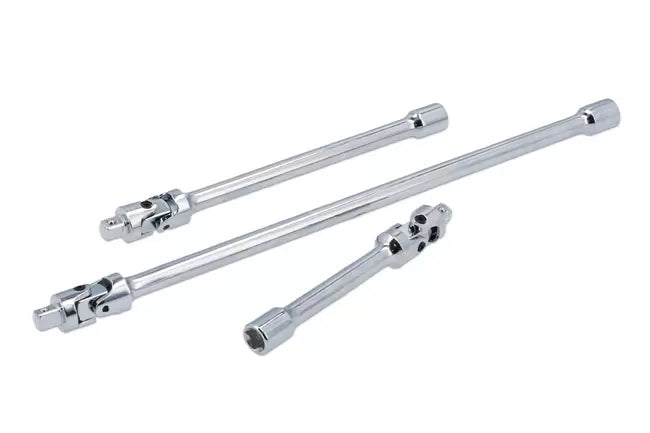 Laser - 8495 - Universal Joint Extension Set Spring Loaded 1/4"D 3pc