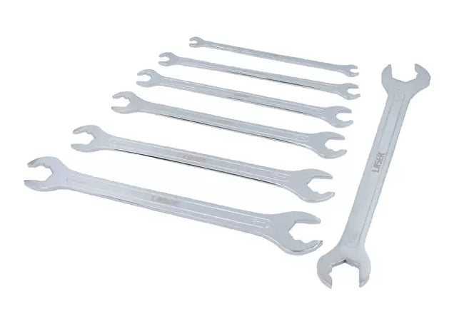Laser - 8521 - Ultra Thin Ratcheting Action Spanner Set 7pc