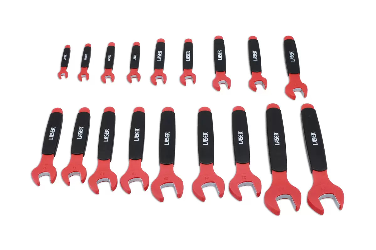 Laser - 8558 - Insulated Open Ended Spanner Set 18pc