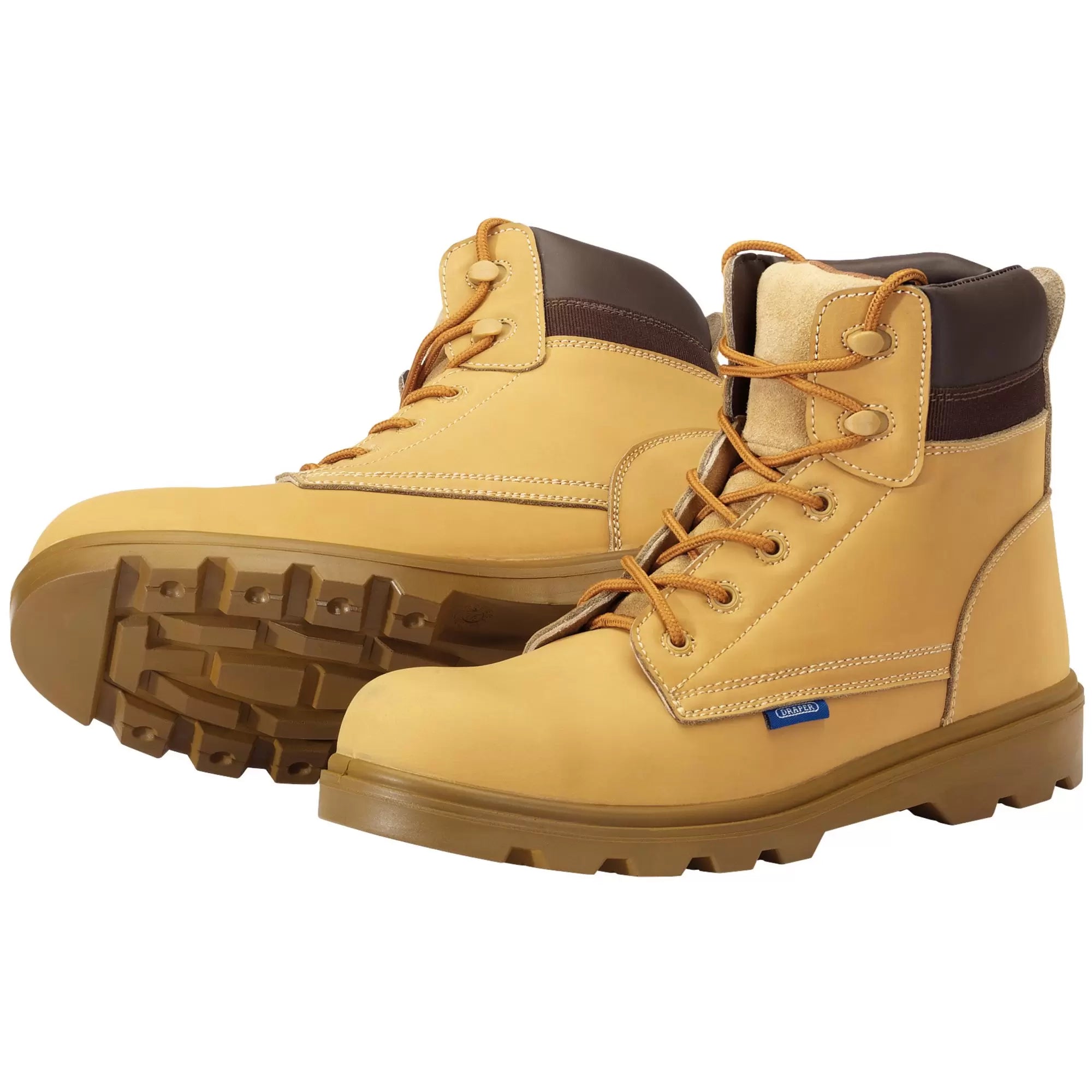 Draper Tools - 85971 - Nubuck Style Safety Boots, Size 12, S1 P SRC