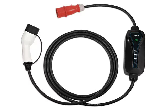 Laser - 8624 - EV Charging Cable - Type 2 Female to Commando Plug (red) 32A Three Phase