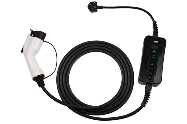 Laser - 8629 - EV Charging Cable - Type 1 Female to UK 3 Pin Plug 13A Single Phase