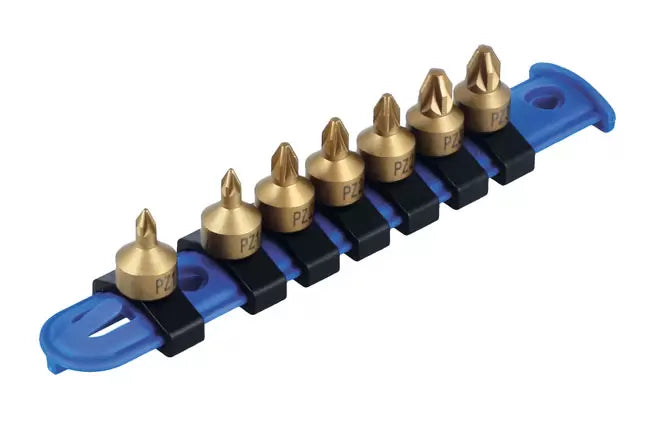 Laser - 8665 - Low Profile Pozi Drive Socket Bit Set 1/4"D 7pc