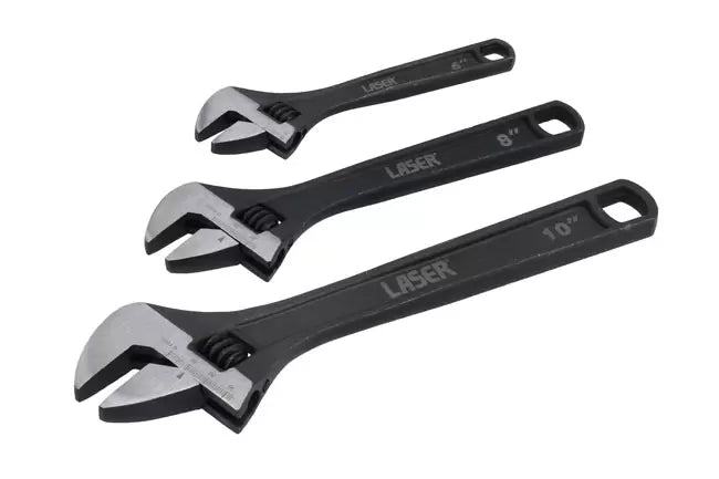 Laser - 8677 - Adjustable Wrench Set 3pc