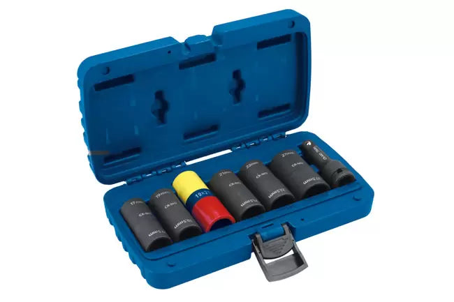 Laser - 8698 - Double Ended Wheel Nut Socket Set 7pc