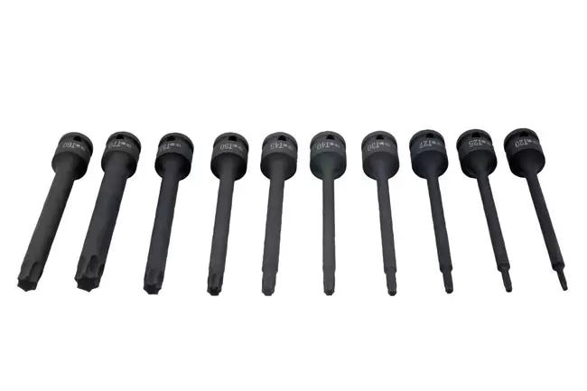 Laser - 8706 - Extra Long Impact Star Bit Set 1/2"D 10pc