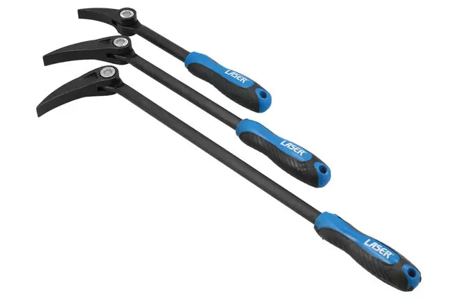 Laser - 8825 - Adjustable Head Pry Bar Set 3pc