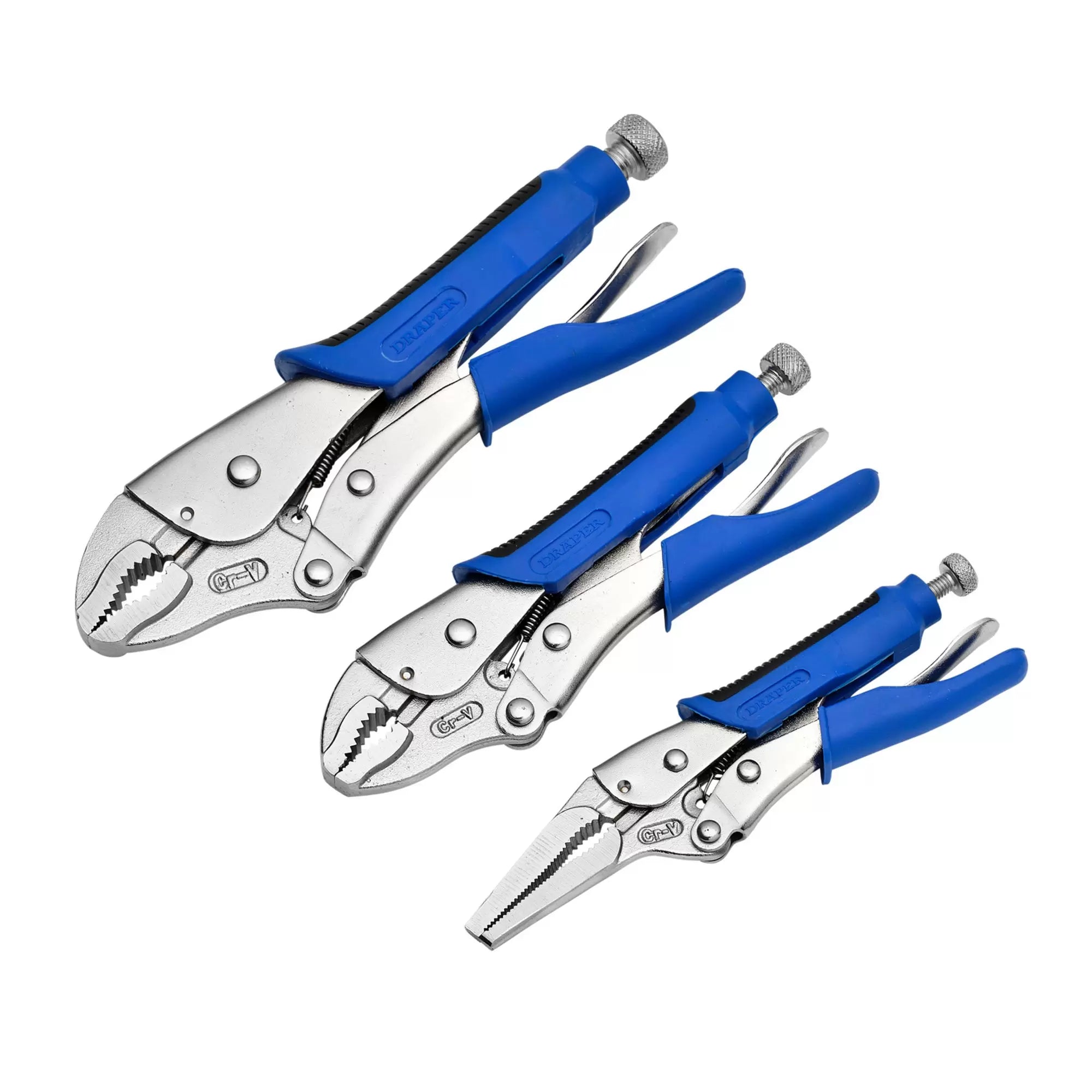 Draper Tools - 88293 - Soft Grip Self Grip Pliers Set (3 Piece)