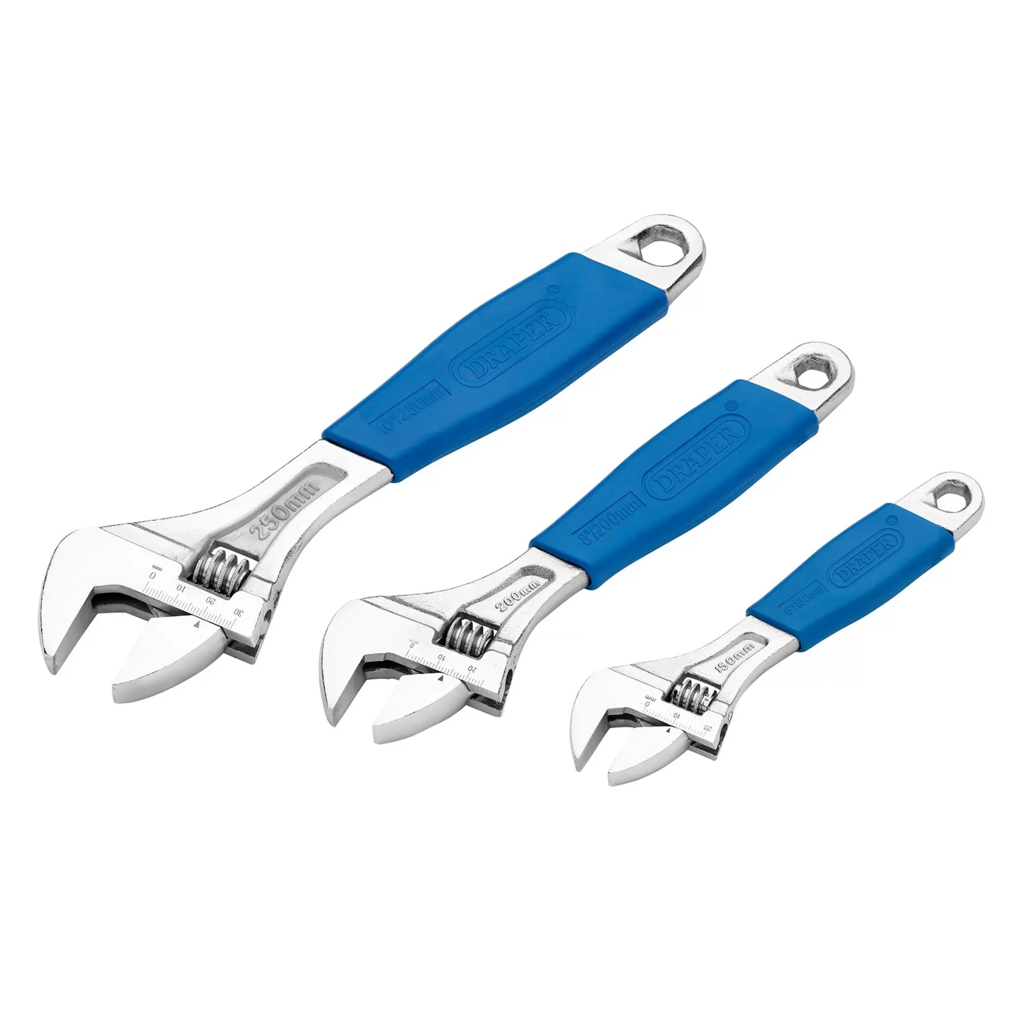 Draper Tools - 88598 - Crescent-Type Adjustable Wrench Set (3 Piece)