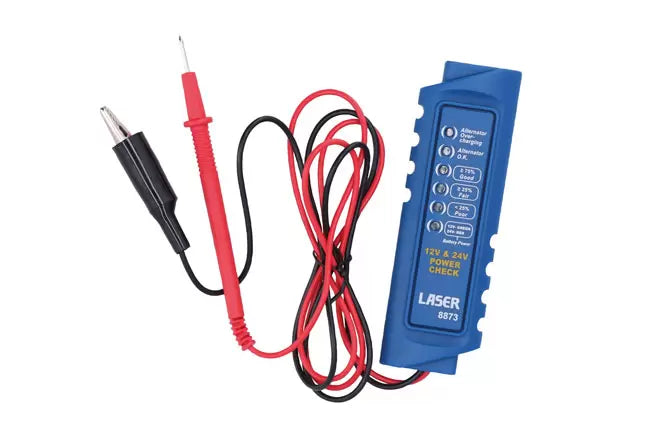 Laser - 8873 - Battery & Alternator Tester 12/24V
