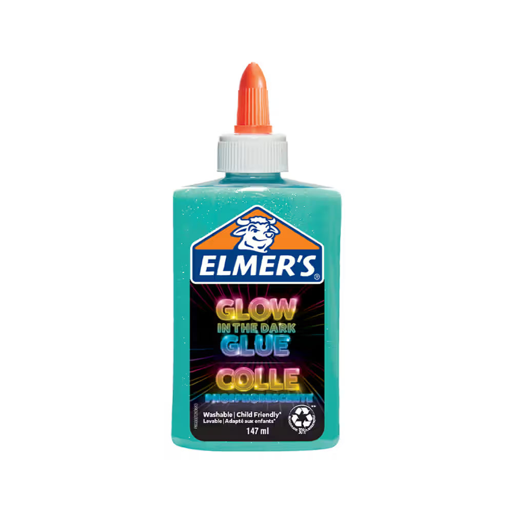 Elmer's Liquid Glue, Change Blue, 147 ml – Washable & Child-Friendly