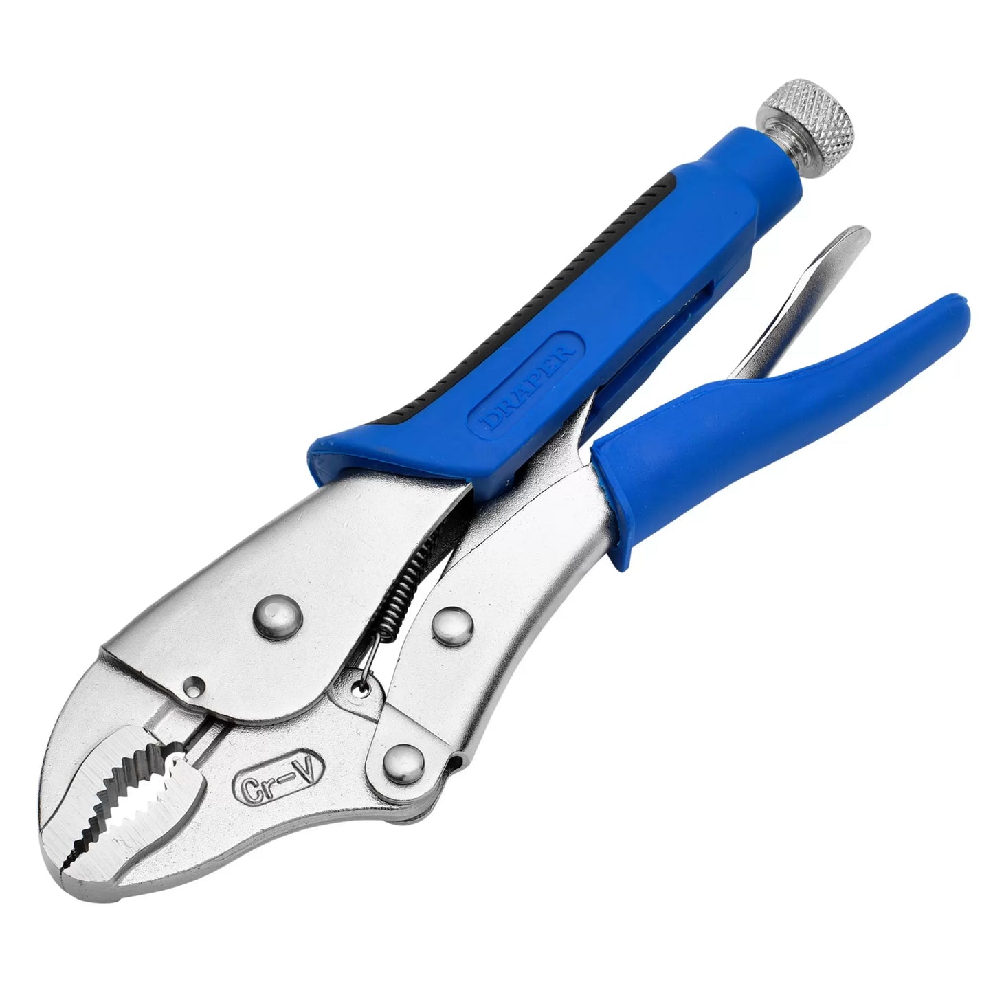 Draper Tools - 89124 - Soft Grip Curved Jaw Self Grip Pliers, 220mm
