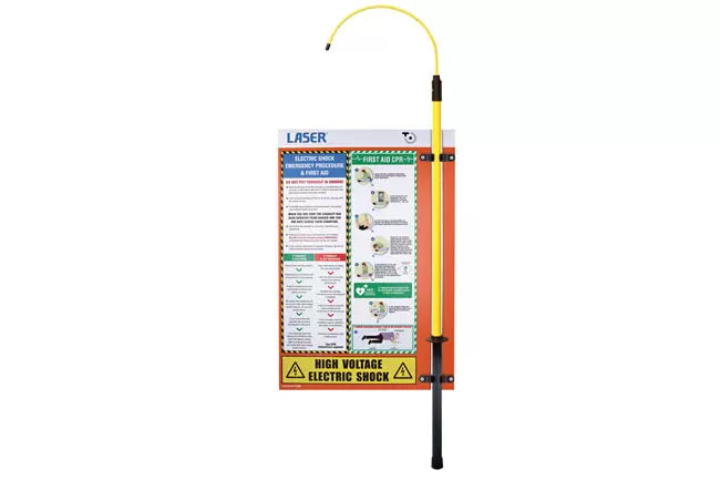 Laser - 8968 - EV First Aid Information Board c/w Insulated Rescue Pole