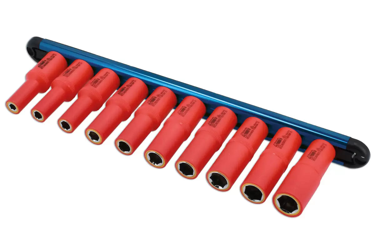 Laser - 8988 - VDE Insulated Socket Set 6-15mm 3/8"D 10pc