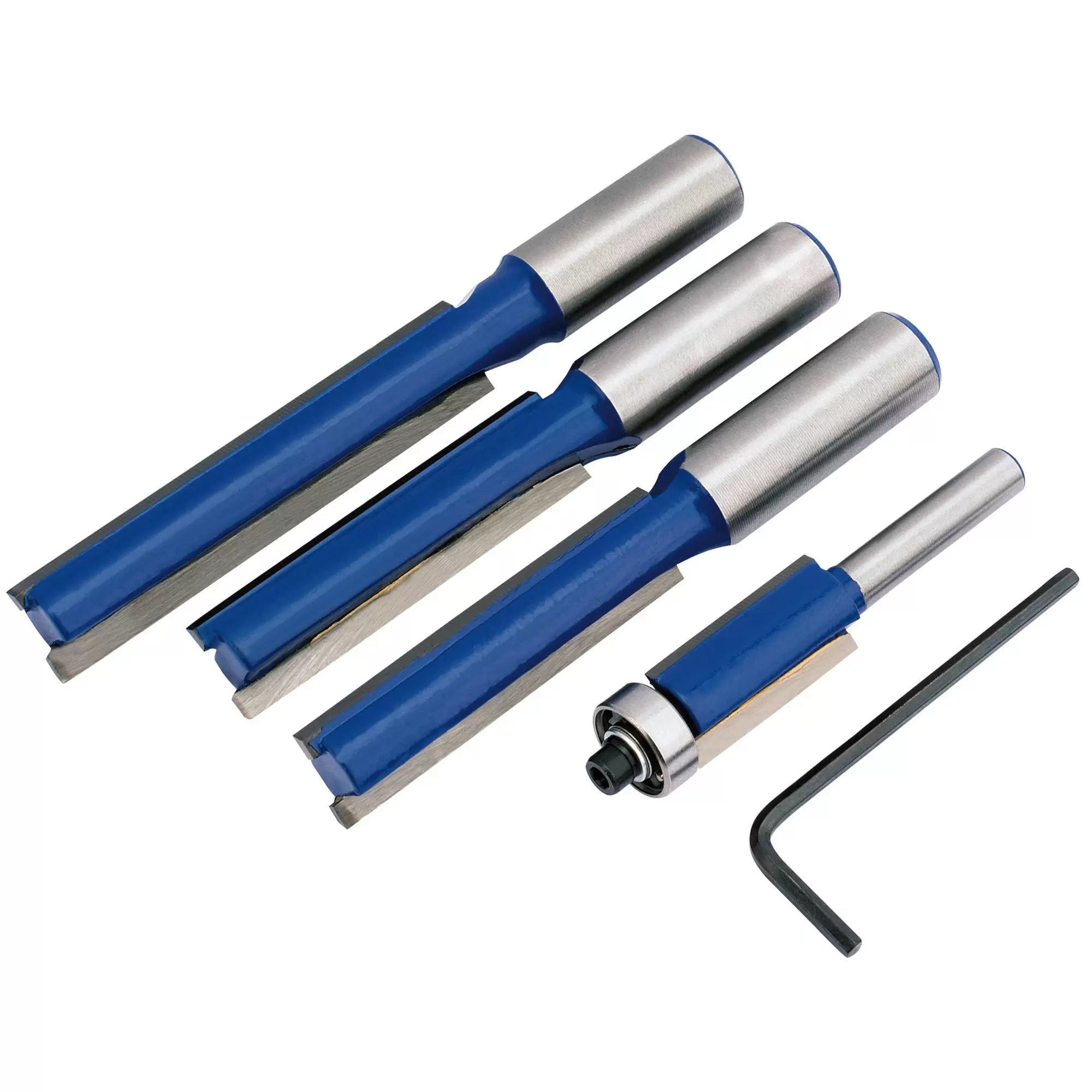 Draper Tools - 89993 - Extra Long Router Bit Set (4 Piece)