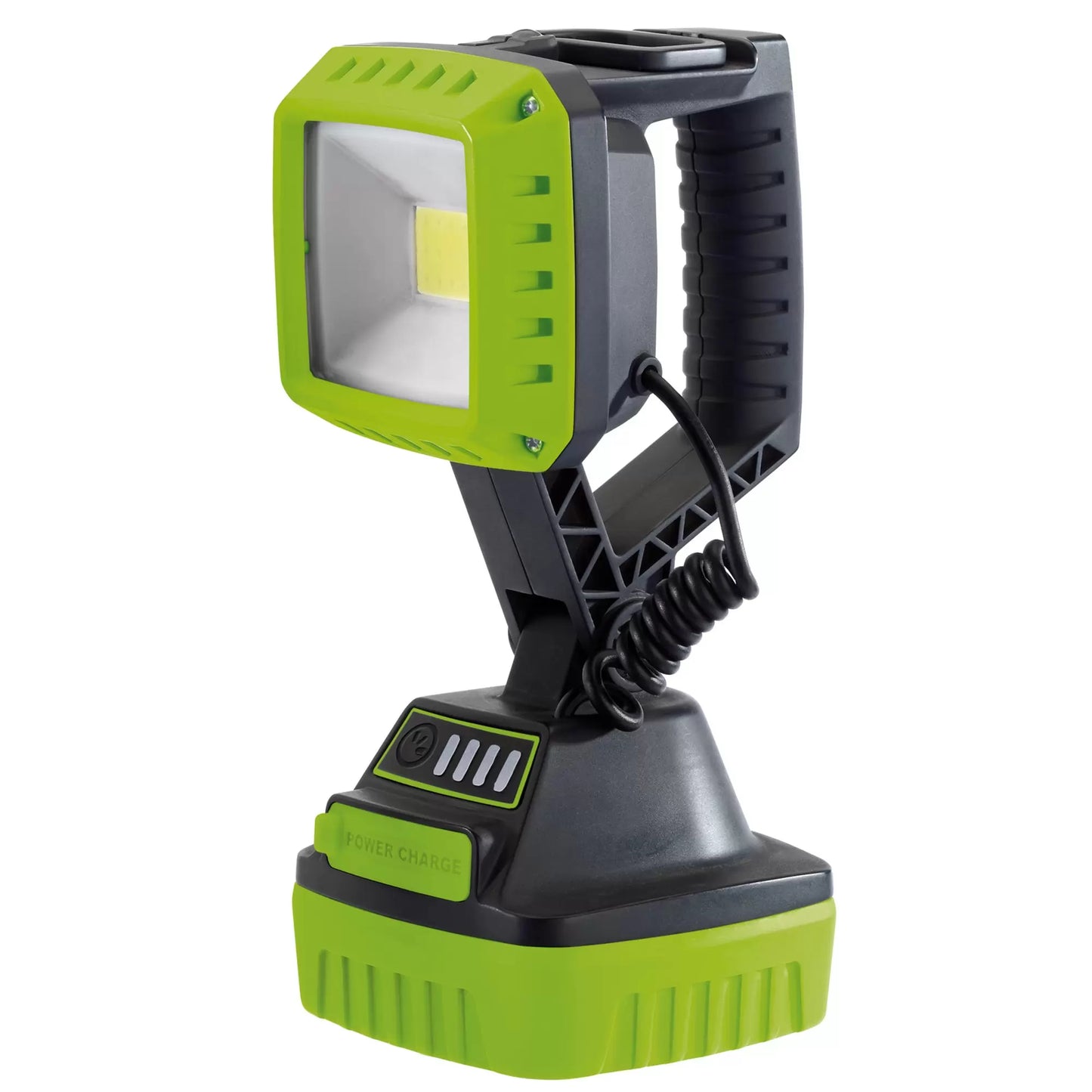 Draper Tools - 90033 - COB LED Rechargeable Work Light, 10W, 1,000 Lumens, Green, 2 x 2.2Ah Batteries
