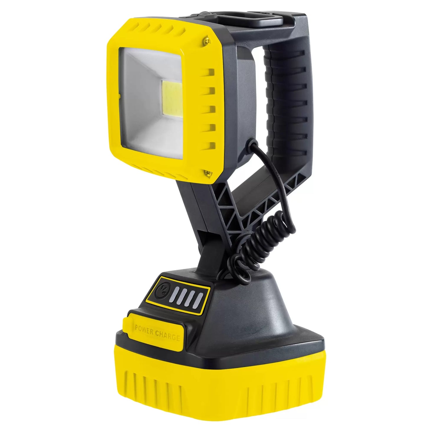 Draper Tools - 90049 - COB LED Rechargeable Work Light, 10W, 1,000 Lumens, Yellow, 2 x 2.2Ah Batteries