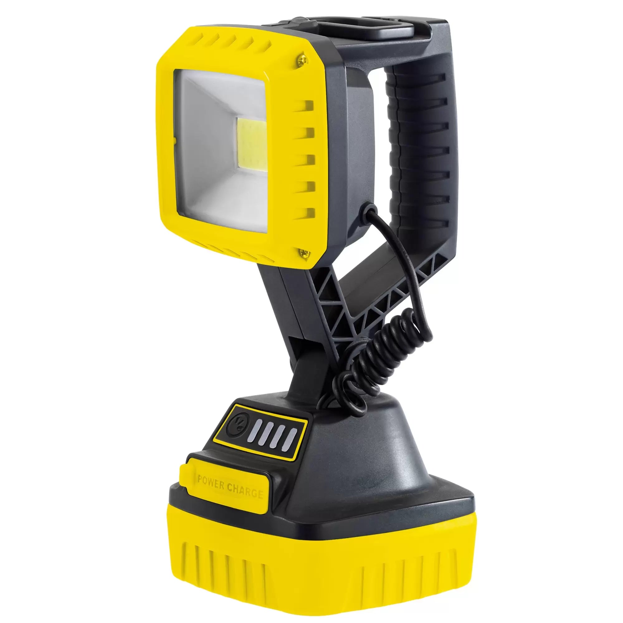 Draper Tools - 90049 - COB LED Rechargeable Work Light, 10W, 1,000 Lumens, Yellow, 2 x 2.2Ah Batteries