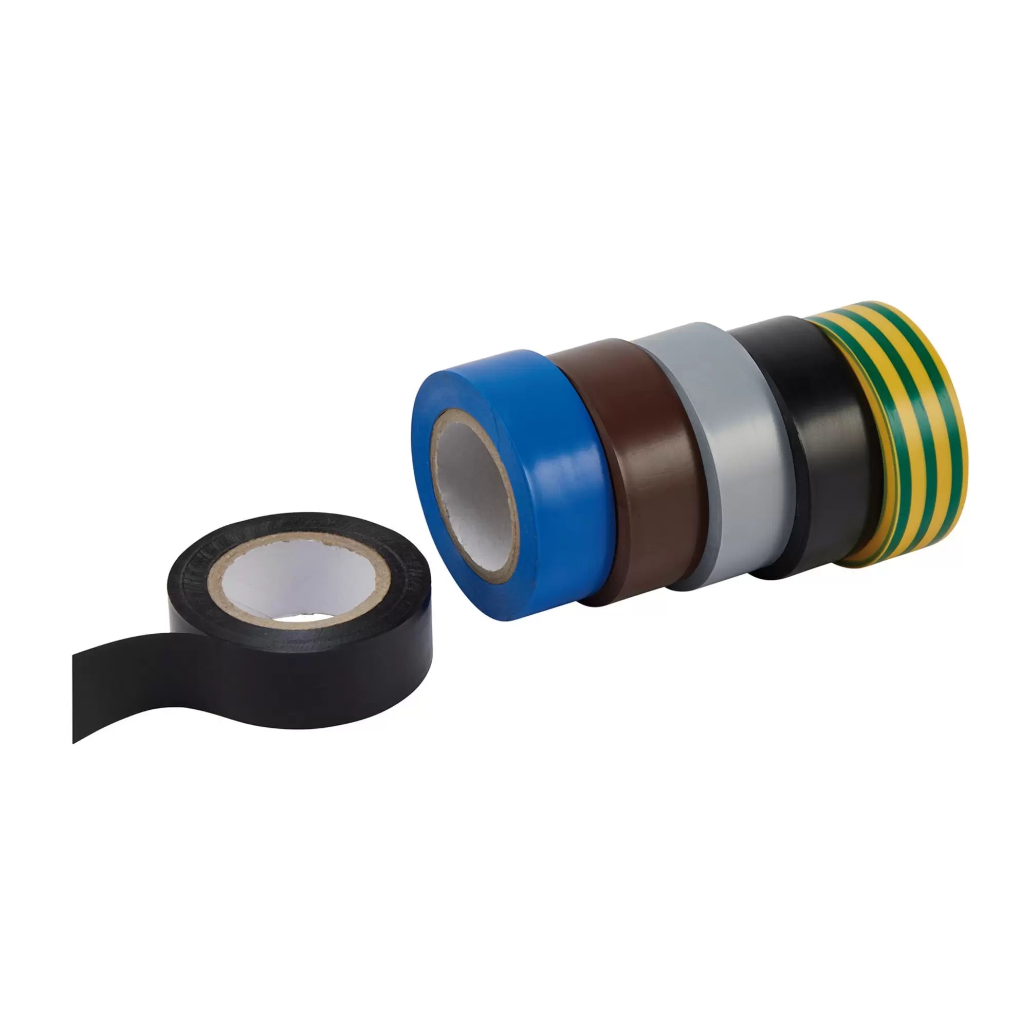 Draper Tools - 90086 - Draper Expert Insulation Tape, 10m x 19mm, Mixed Colours (Pack of 6)