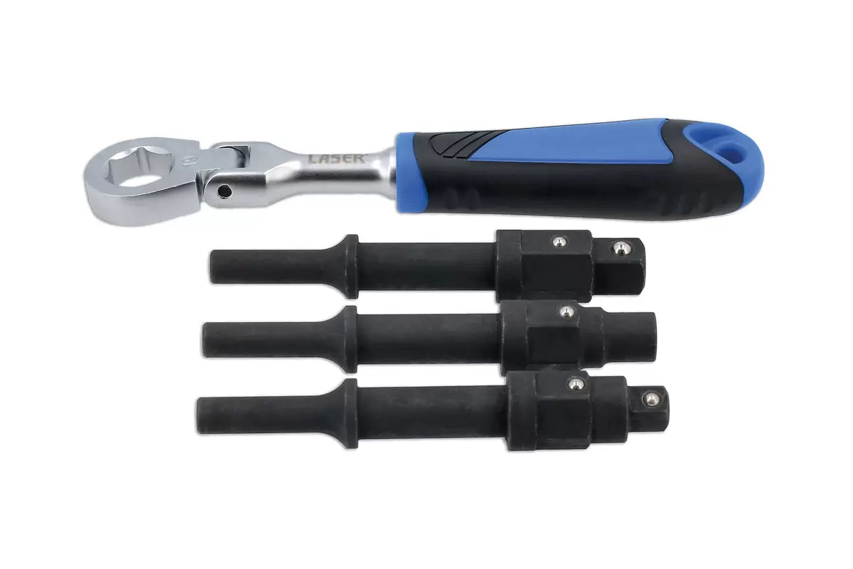 Laser - 9009 - Impact Driver Bit & Square Drive Wrench Set - 4pc