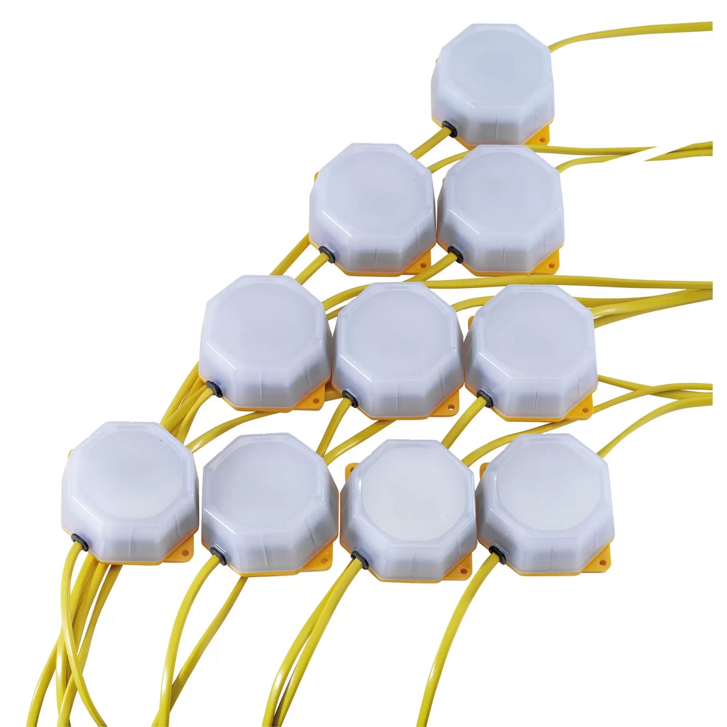 Draper Tools - 90094 - 110V SMD LED Festoon String Lights, 4W, 3,800 Lumens, 22m (Set of 10)