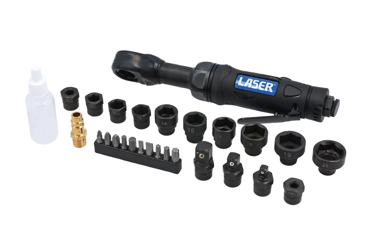 Laser 9016 Go Thru Air Ratchet Socket Bit Set
