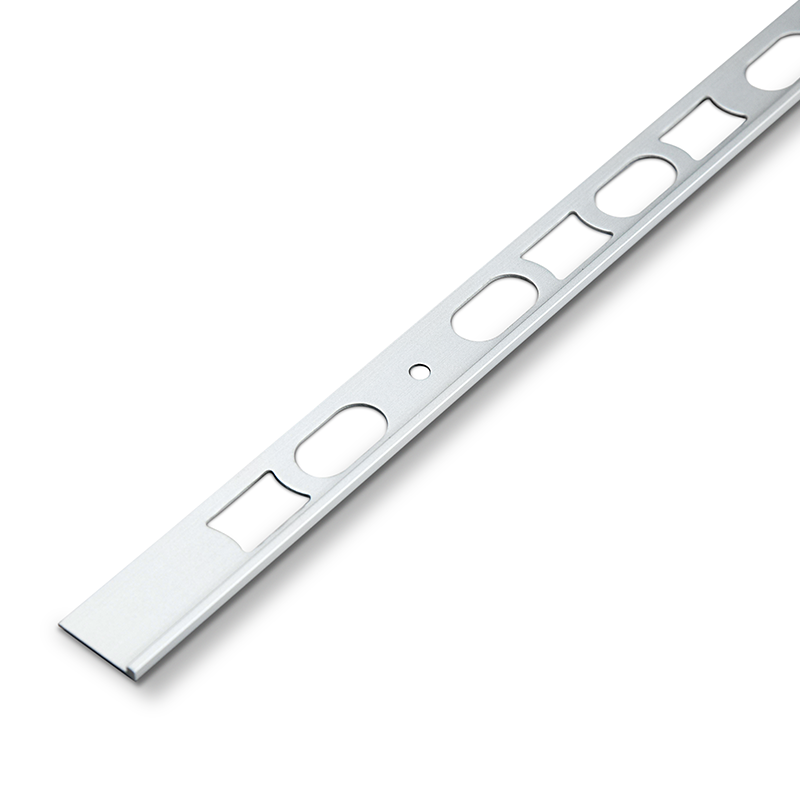 Mapei Profilpas Cerfix Proangle Straight Edge Anodised Silver Aluminium Trim 2.7m