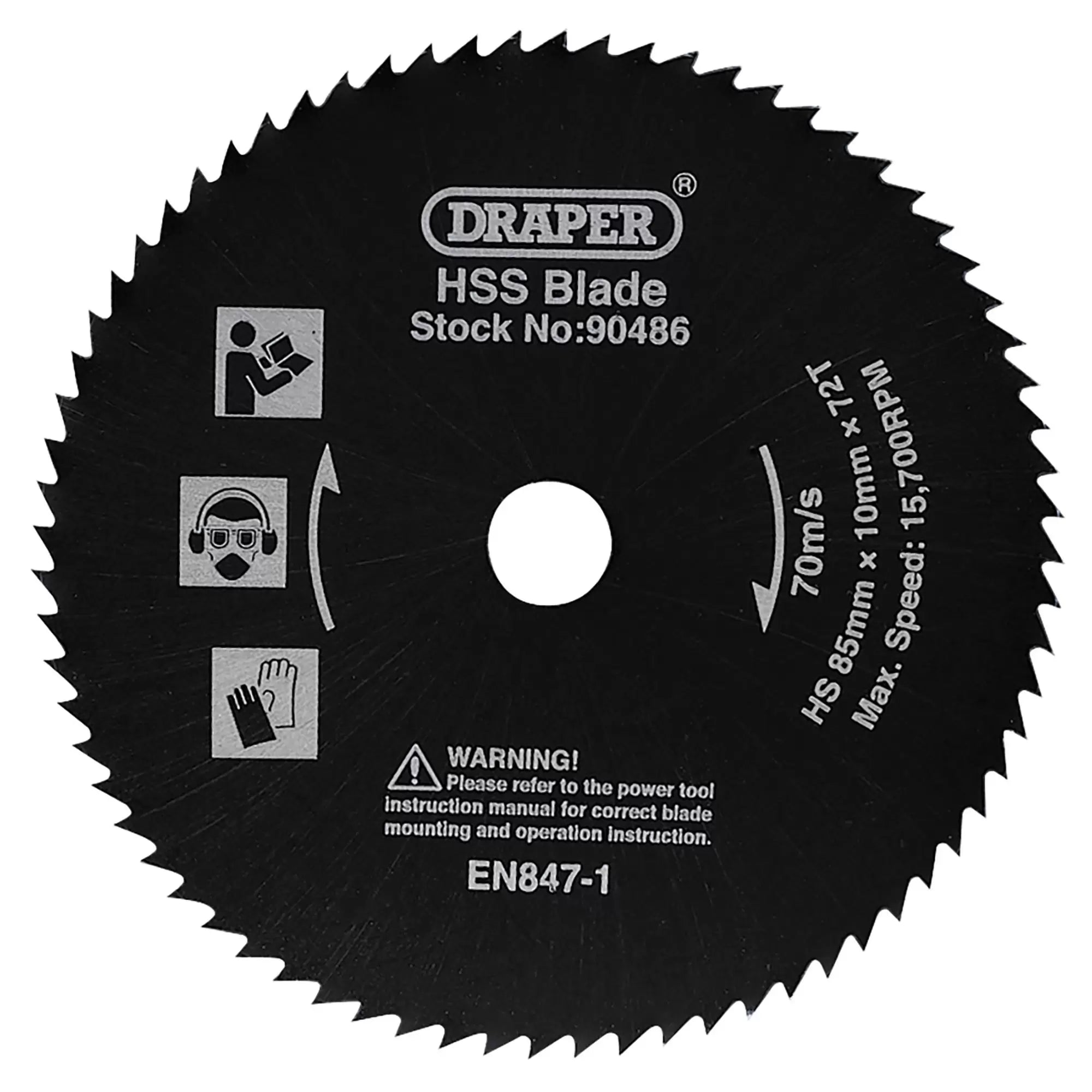 Draper Tools - 90486 - HSS Saw Blade, 85mm