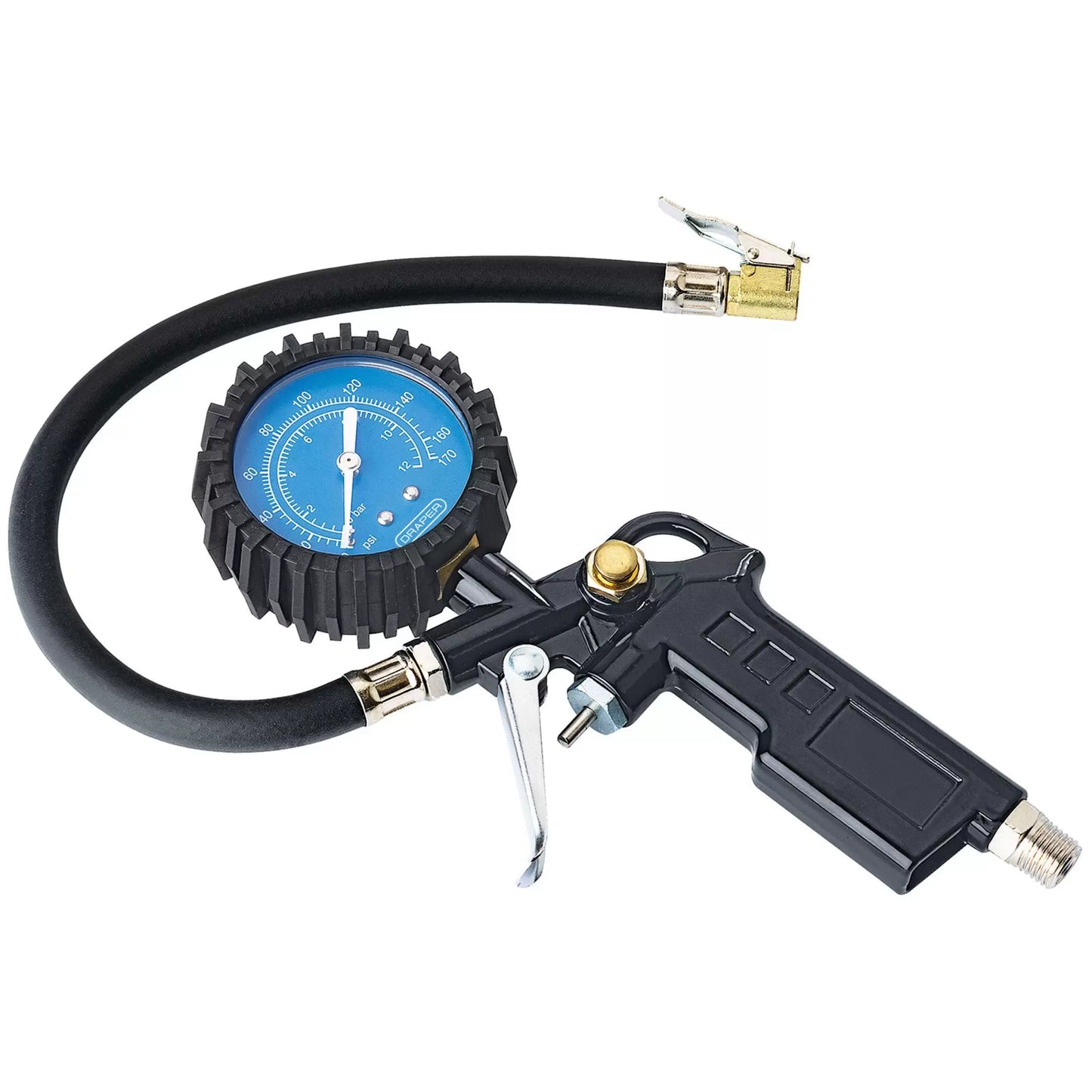 Draper Tools - 91273 - Pistol-Grip Tyre Inflator